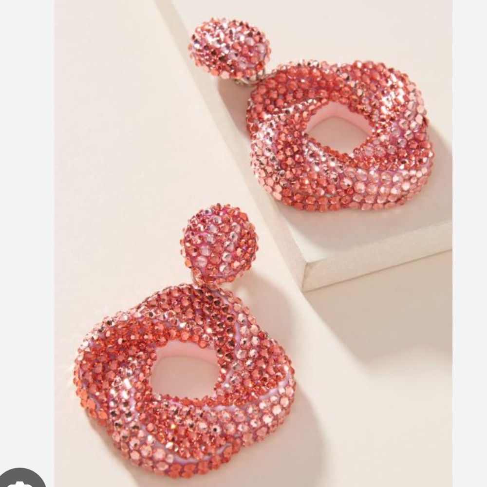 Dannijo Delphina Embellished Coil Drop Earrings - image 3